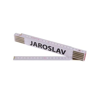 Összecsukható mérőléc 2 m JAROSLAV (PROFI, fehér, fa)