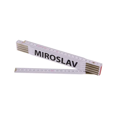 Összecsukható mérőléc 2m MIROSLAV (PROFI, fehér, fa)