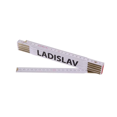Összecsukható mérőléc 2 m LADISLAV (PROFI, fehér, fa)