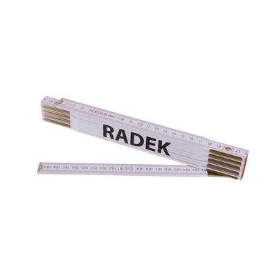 Összecsukható mérőléc 2m RADEK (PROFI, fehér, fa)