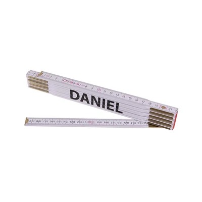 Összecsukható mérőléc 2m DANIEL (PROFI, fehér, fa)