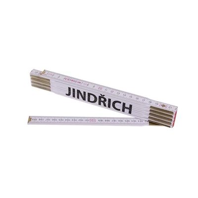 Összecsukható mérőléc 2m JINDŘICH (PROFI, fehér, fa)