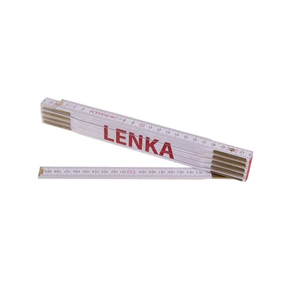 Összecsukható mérőléc 2m LENKA (PROFI, fehér, fa)