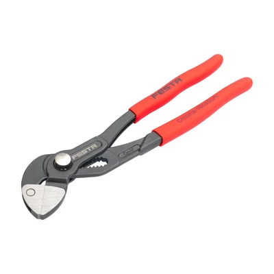 FESTA SIKO fogó CrV, 250 mm, gombos, lapos pofával, 0–30 mm nyitással 3/4 col