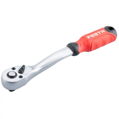 FESTA CrV / CrMo ívelt racsnis hajtókar, 3/8″, 45 fogas