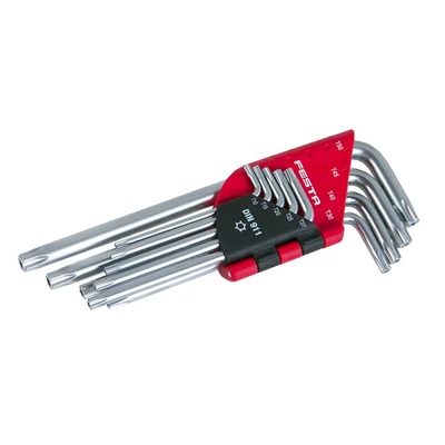 FESTA CrV TORX L-kulcs készlet, T10–T50, 9 részes
