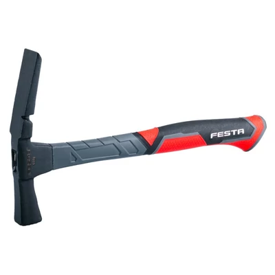 FESTA kőműveskalapács, 600 g, 48 mm fej, üvegszálas nyéllel, szegkihúzóval