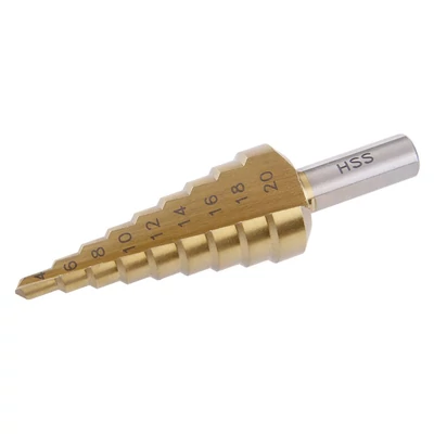 Lépcsős fúró fúró FESTA HSS TiN 4-20mm 9 lépcső