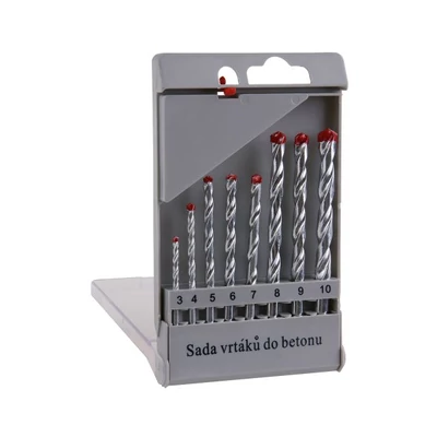 8 darabos vidia fúrókészlet, WESTBERG 3–10 mm, PVC tokban