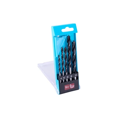 5 darabos fafúró készlet, WESTBERG 4–10 mm
