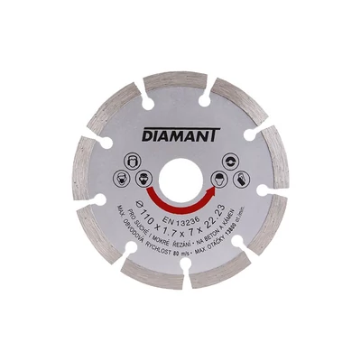 Gyémánttárcsa DIAMANT 110x1,7x22,2mm szegmentált