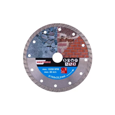 Gyémánttárcsa WESTBERG 150x2,2x22,2mm TURBO