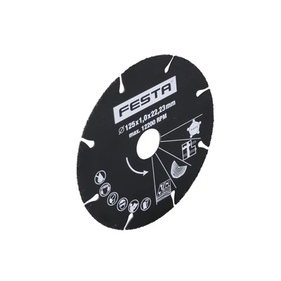 FESTA univerzális karbid vágótárcsa, 125×1×22,2 mm
