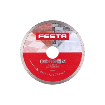 FESTA teljes gyémánttárcsa 115x2x22,2mm