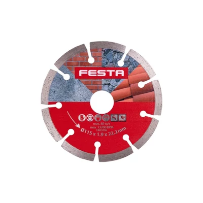 Gyémánt penge FESTA szegmentált 115x2,2x22,2mm