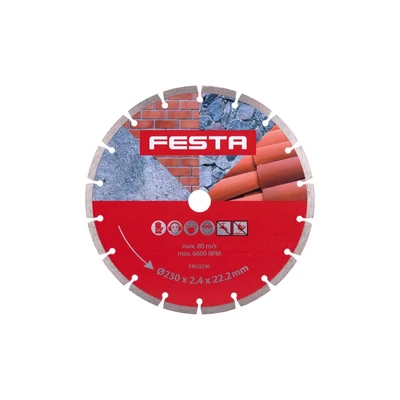 Gyémánt penge FESTA szegmentált 230x2,6x22,2mm