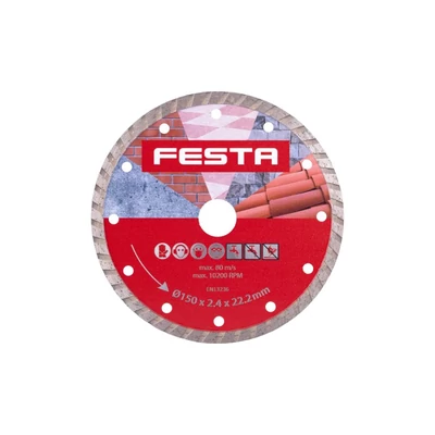 Gyémánt penge FESTA TURBO 150x2,6x22,2mm
