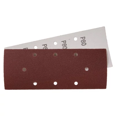 Csiszolópapír 93x230mm P80 8 lyukkal 5 db