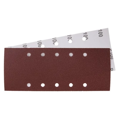 Csiszolópapír 115x280mm P100 10 lyukkal 5 db
