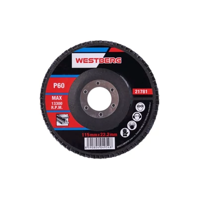 Lamellás csiszolókorong WESTBERG 115mm P60