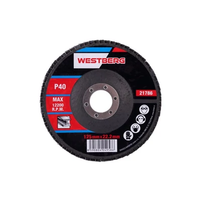 Lamellás csiszolókorong WESTBERG 125mm P40