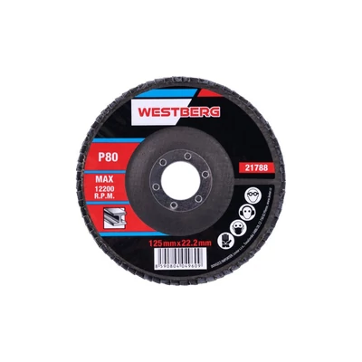 Lamellás csiszolókorong WESTBERG 125mm P80