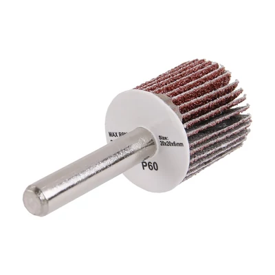 Csapos lamellás csiszolókorong 20x20x6mm P60 szár