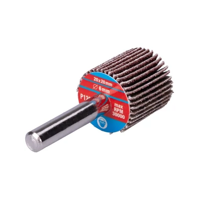Csapos lamellás csiszolókorong 20x20x6mm P120 szár