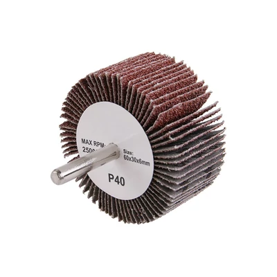 Csapos lamellás csiszolókorong 60x30x6mm P40 szár