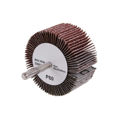 Csapos lamellás csiszolókorong 60x30x6mm P60 szár