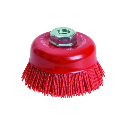 FESTA csészés nylon drótkefe, 100 mm, M14 menet