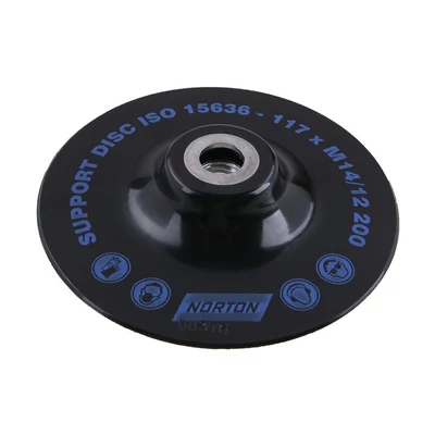 Rosttárcsa hordozótányér, 125 mm, M14 menet