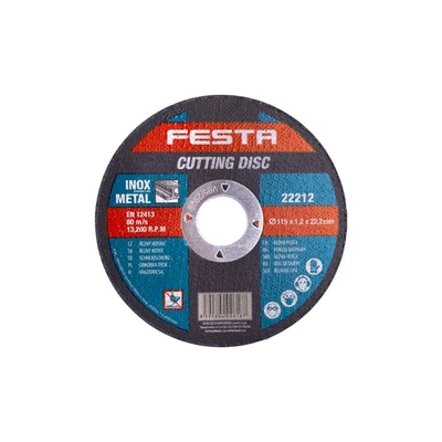 FESTA vágókorong fémhez115x1,2x22,2mm