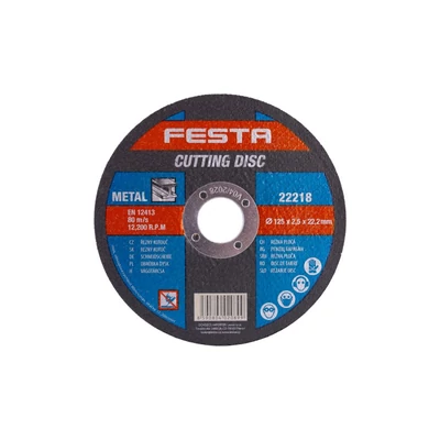 FESTA vágókorong fémhez125x2,5x22,2mm