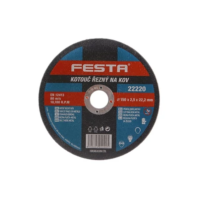 FESTA vágókorong fémhez150x2,5x22,2mm