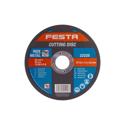 FESTA vágókorong fémhez125x1,0x22,2mm