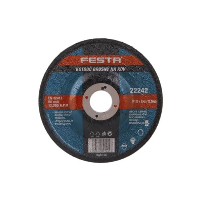 FESTA köszörű korong fémhez 125x6,4x22,2mm