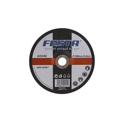 FESTA köszörű korong fémhez 180x6,4x22,2mm