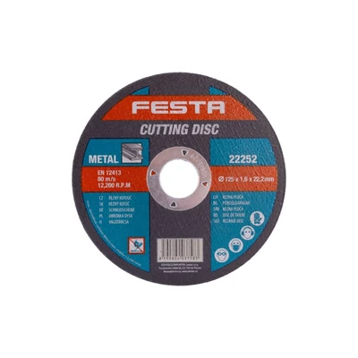 FESTA vágókorong fémhez125x1,6x22,2mm