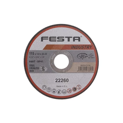 FESTA INDUSTRY vágókorong fémhez115x1x22,2mm