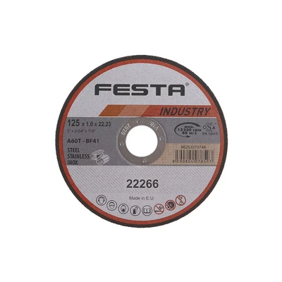 FESTA INDUSTRY vágókorong fémhez125x1x22,2mm