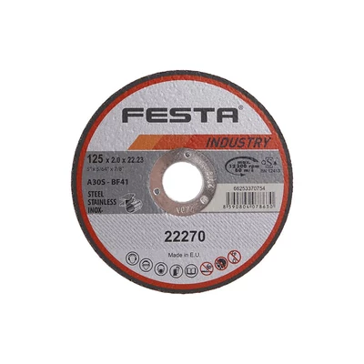 FESTA INDUSTRY vágókorong fémhez125x2x22,2mm