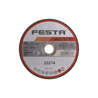 FESTA INDUSTRY vágókorong fémhez150x2x22,2mm