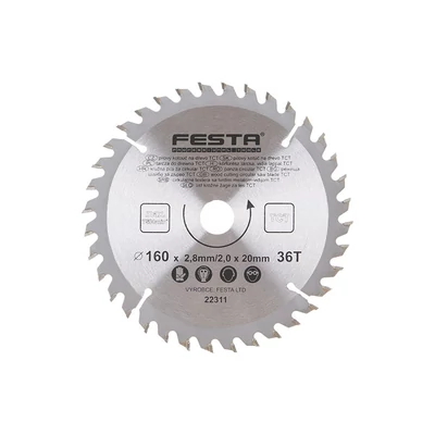 Fűrészlap FESTA SK 160/2,8/20mm 36T