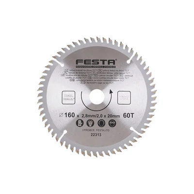 Fűrészlap FESTA SK 160/2,8/20mm 60T