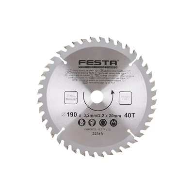 Fűrészlap FESTA SK 190/3,2/20,16mm 40T