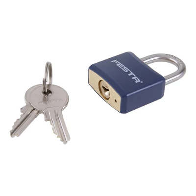 FESTA műanyag bevonatú sárgaréz lakat, 30 mm