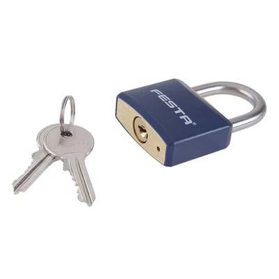 FESTA műanyag bevonatú sárgaréz lakat, 40 mm