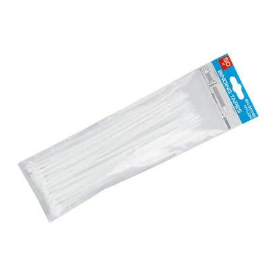 Kábelkötöző 250x3,6mm 50 db fehér