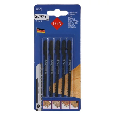 HCS szablyafűrészlapok 75/1,3 mm, 5 db, 32440